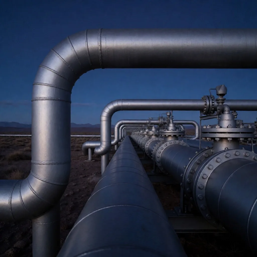 Planta de procesamiento de gas natural en Vaca Muerta